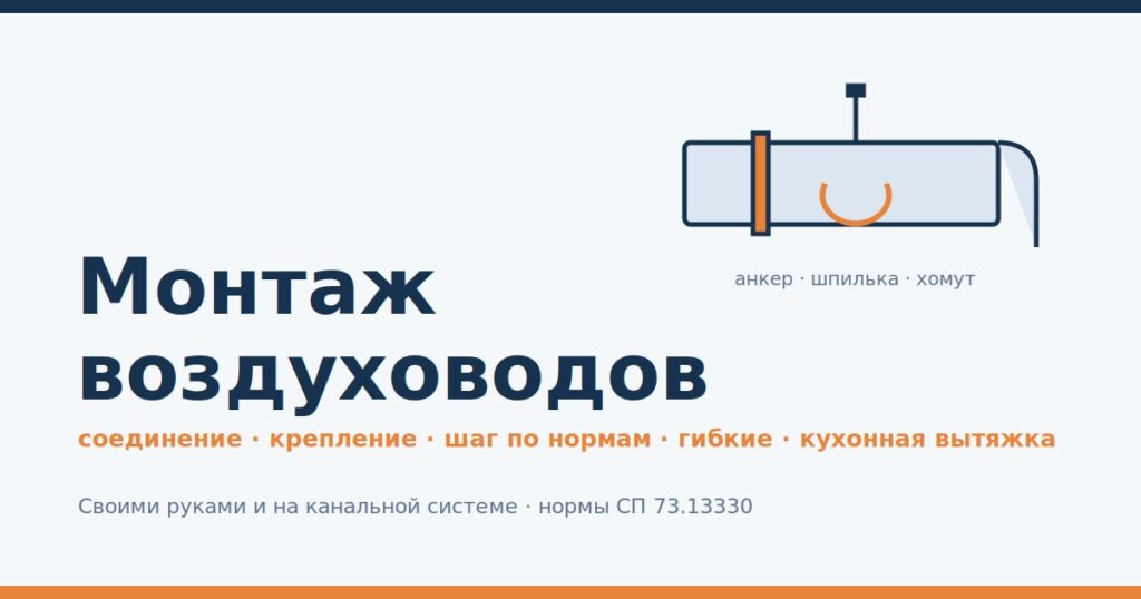 Монтаж воздуховодов: как соединить и закрепить вентиляцию своими руками