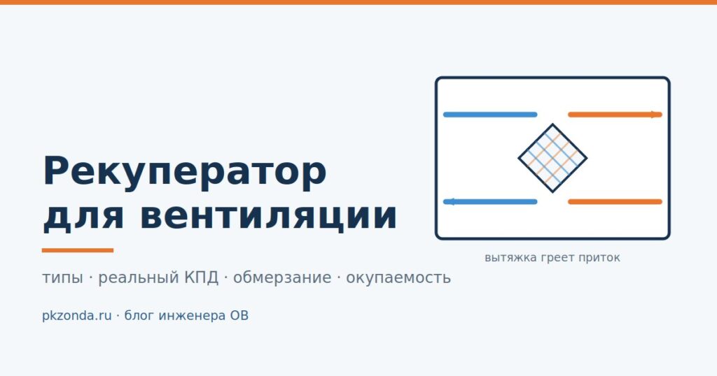 Рекуператор для вентиляции: что это, какие бывают типы, сколько тепла реально возвращает и нужен ли он в квартире