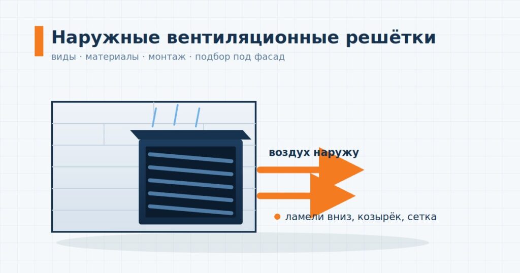 Наружные вентиляционные решетки: какой материал выбрать, как подобрать под регион и смонтировать фасадную решетку без сквозняков