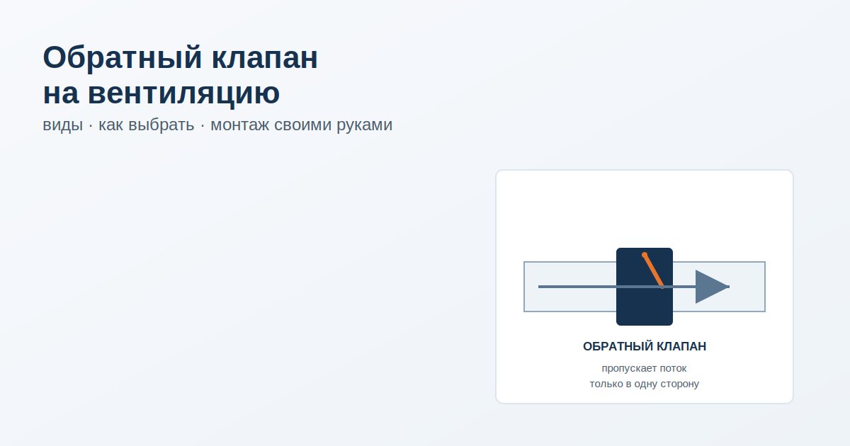 cover Обратный клапан на вентиляцию: виды, выбор и монтаж своими руками