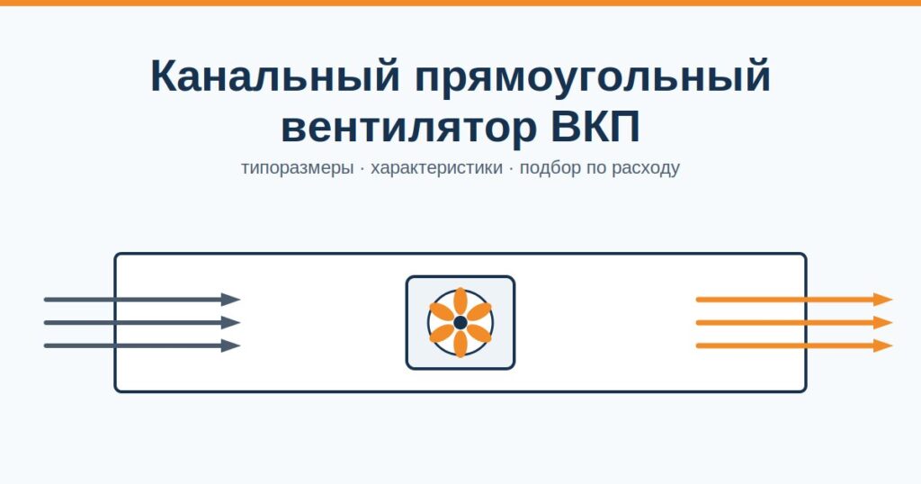 Как выбрать канальный прямоугольный вентилятор ВКП: типоразмеры, характеристики и подбор по расходу