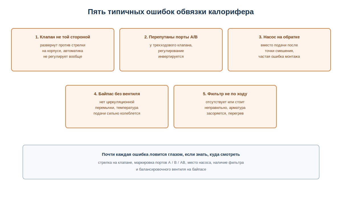 Пять типичных ошибок обвязки калорифера приточной установки