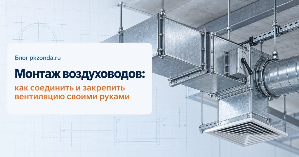 Монтаж воздуховодов: как соединить и закрепить вентиляцию своими руками