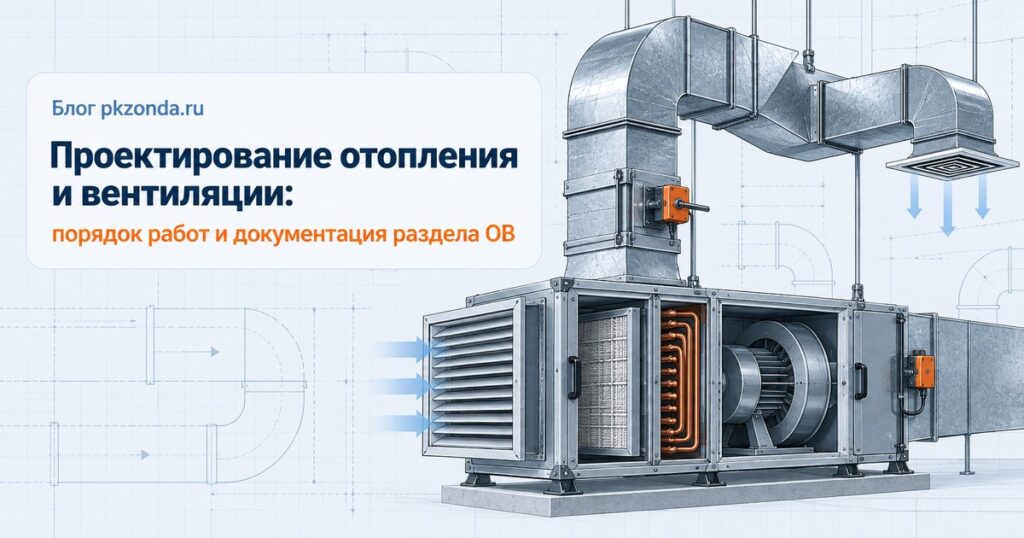 Проектирование отопления и вентиляции: порядок работ и документация раздела ОВ
