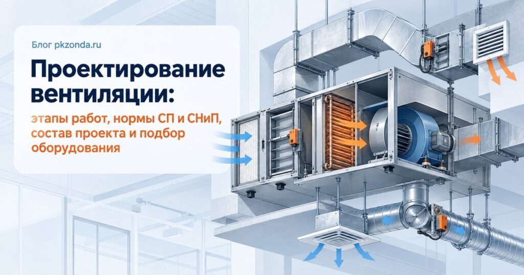 Проектирование вентиляции: этапы работ, нормы СП и СНиП, состав проекта и подбор оборудования