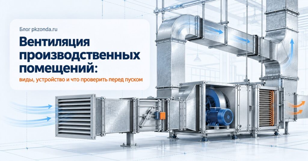 Вентиляция производственных помещений: виды, устройство и что проверить перед пуском