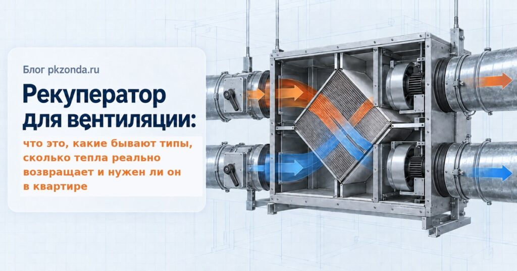Рекуператор для вентиляции: что это, какие бывают типы, сколько тепла реально возвращает и нужен ли он в квартире