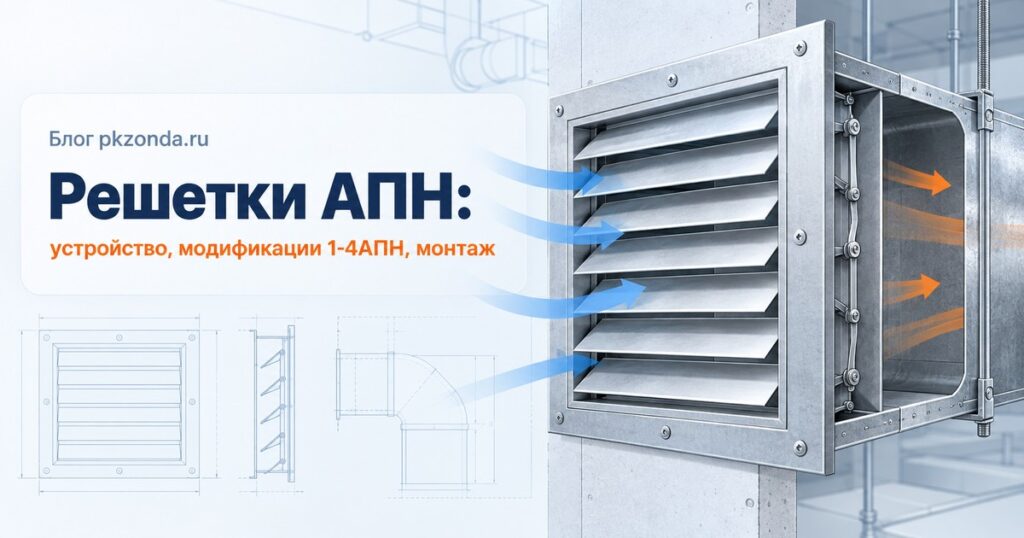 Решетки АПН: устройство, модификации 1–4АПН, монтаж