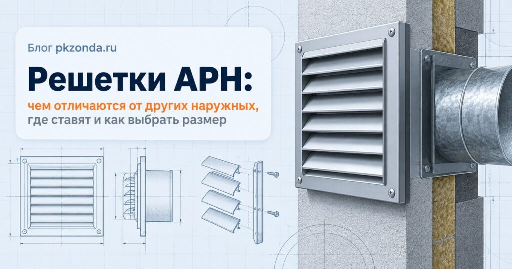 Решетки АРН: чем отличаются от других наружных, где ставят и как выбрать размер