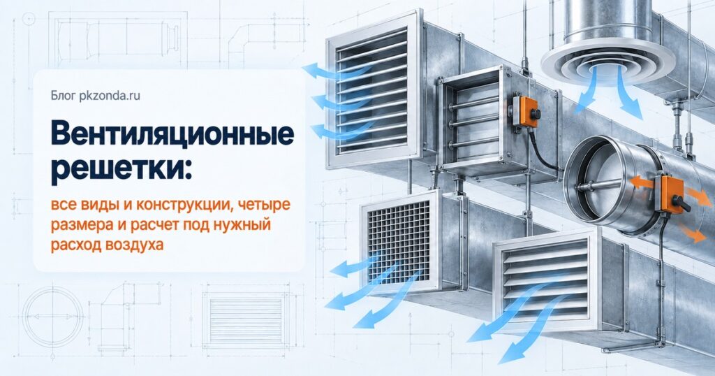 Вентиляционные решетки: все виды и конструкции, четыре размера и расчет под нужный расход воздуха