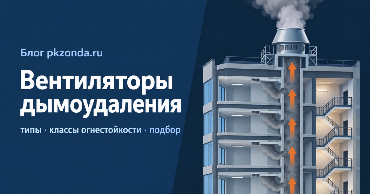 cover Вентиляторы дымоудаления: типы, классы огнестойкости и подбор